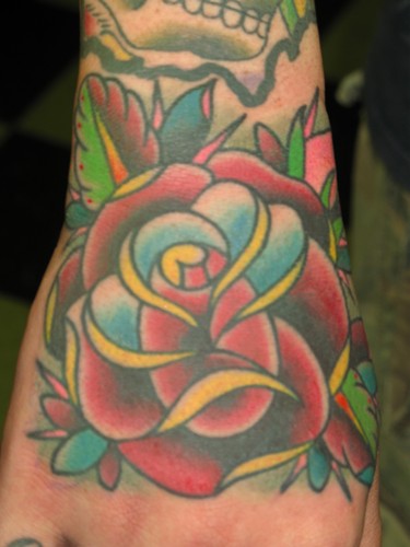 Tattoos - Traditional Old School tattoos - rose